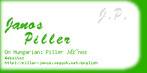 janos piller business card